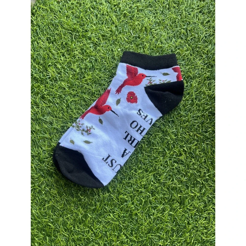 “Just A Girl Who Loves Hummingbirds” Womens Socks